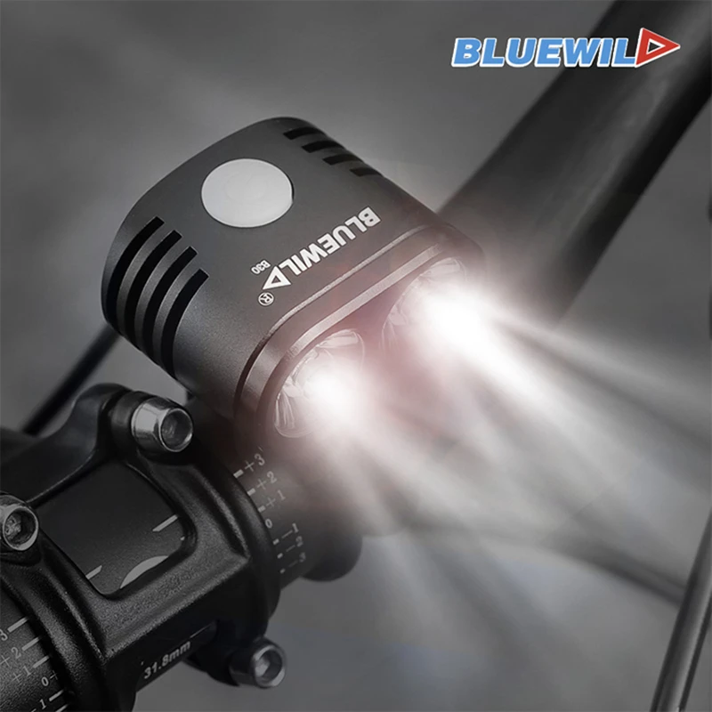 Велосипедный фонарь BLUEWILD водонепроницаемый аккумулятор 10400 мАч 2x CREE XML T6 с
