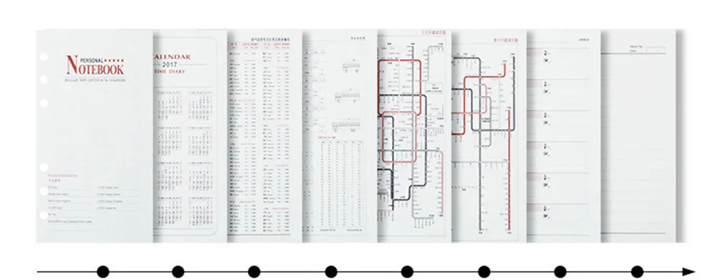 A6/A5/B5 спиральный персональный Ноутбук Дневник для путешествий Bullet Journal бизнес записная книжка 6 колец Органайзер канцелярский альбом