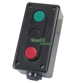 

380V 5A 3 Press Buttons Electric Motor Tool Momentary Switch LA4-3H