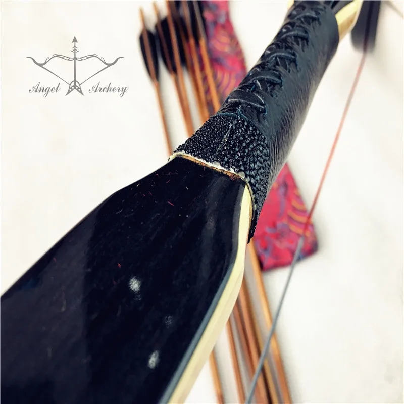 20lb 60lb Черный ламинированный лук Рекурсивный Huntinglongbow Лук Набор Охота для охоты