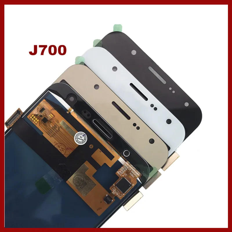 

J700 LCD For Samsung Galaxy J7 2015 J700 J700F J700M LCD Display Touch Screen Digitizer with Adjust Brightness Assembly TFT