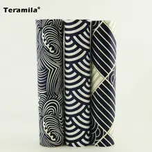 Белый и темно-синий цвет хлопчатобумажная ткань с принтом благоприятные облака саржа Лоскутная пачка для шитья скрапбукинга узор 40x50 см