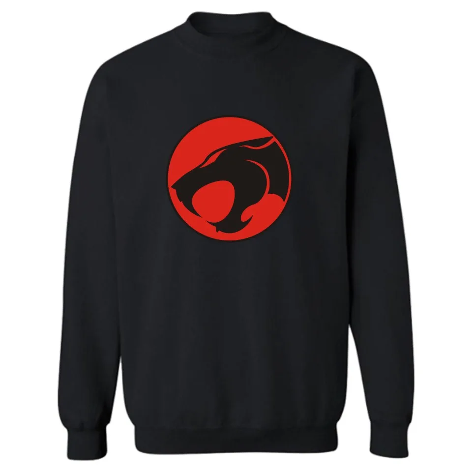 Hero Cartoon THUNDERCATS Capless Winter Hoodies Men Casual Funny Black Sweatshirt Men Hip Hop Fashion High Quality Clothes 4XL 