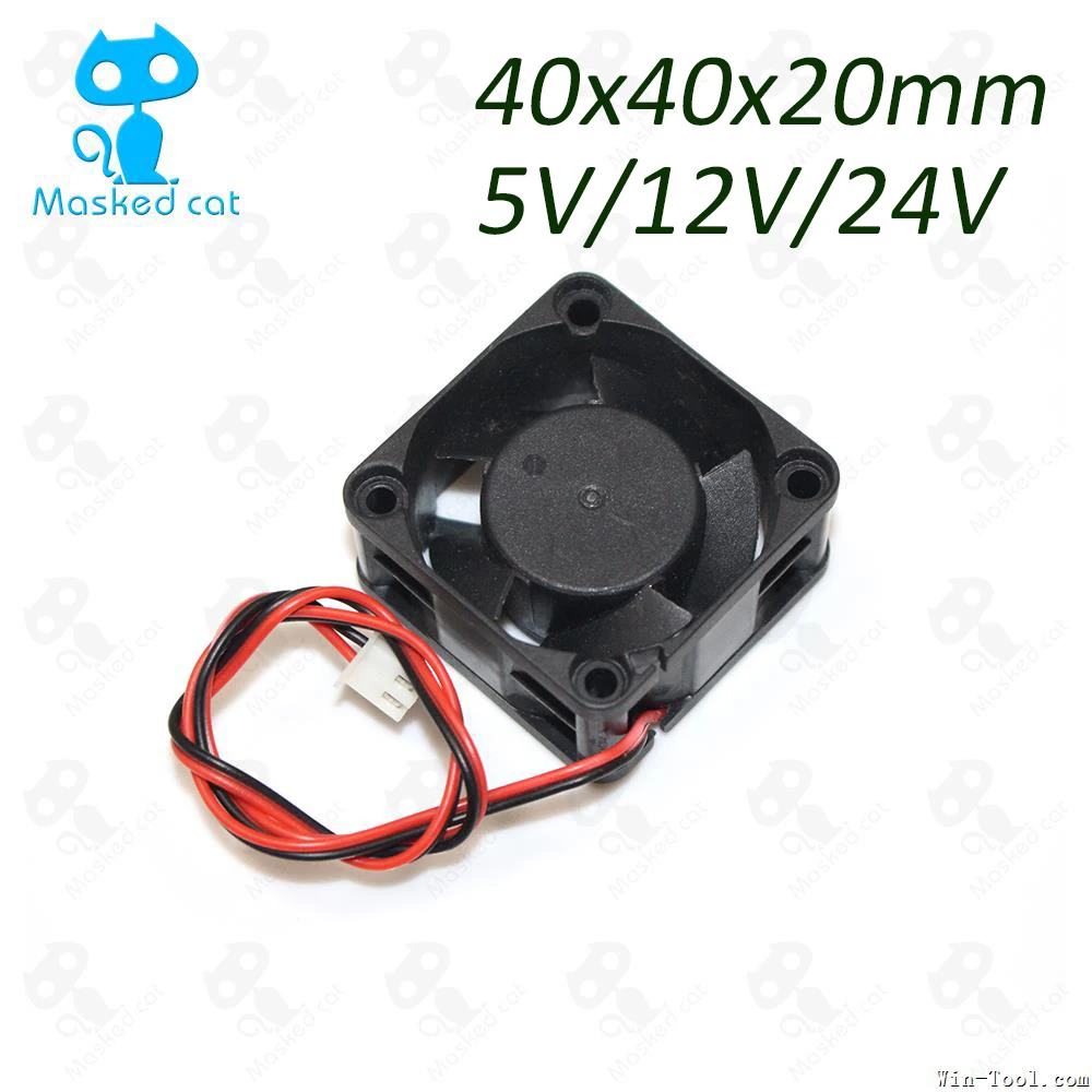 

1PCS DC 4020 5V 12V 24V Computer CPU Cooler Mini Cooling Fan 40MM 40x40x20mm Small Exhaust Fan for 3D Printer 2pin 40x40x20mm