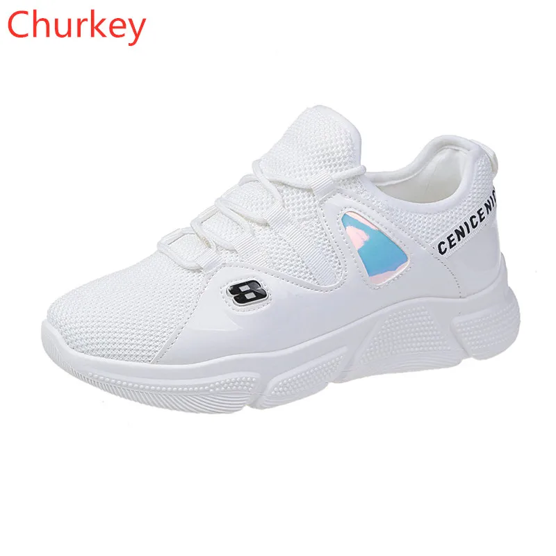 

Women Breathable Casual Shoes Mesh Lace Up Flat Sneakers Shoe Fashion Woman Light Running Walking Shoes Soft Sole Training Shoes