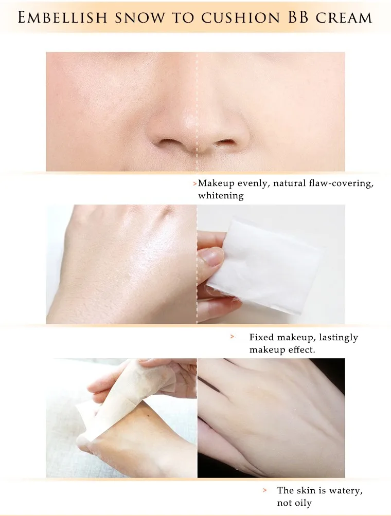Уход за кожей лица bb крем, изоляция воздушная подушка влаги косметика для лица натуральный макияж мгновенный нестареющий