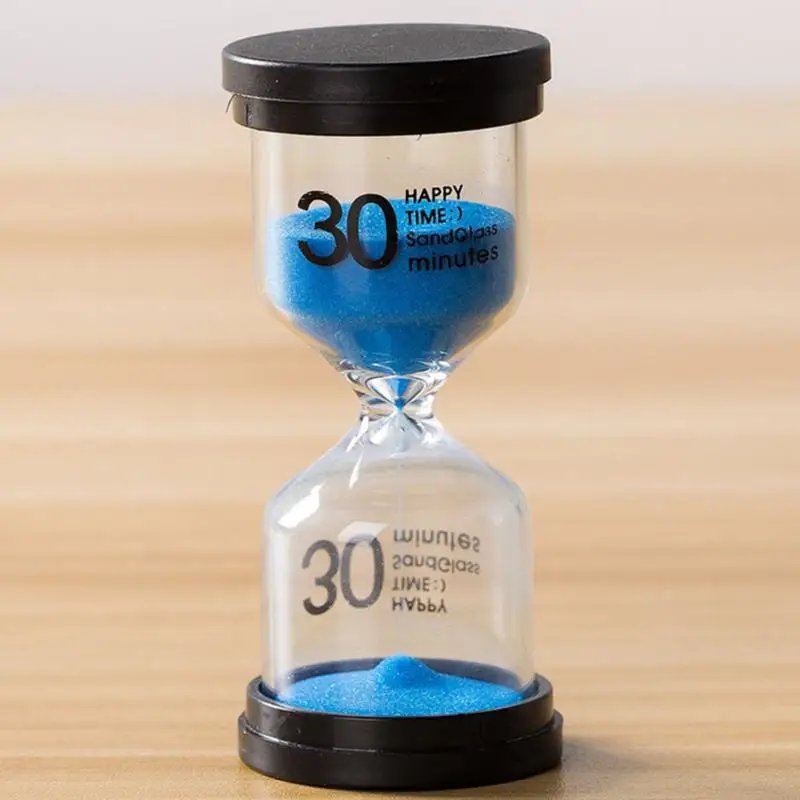 Высокое качество 5/10/15/30 минут бытовой песочные часы подарок для детей обои для рабочего стола Кухня таймер - Цвет: Blue