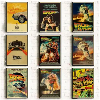 Classic Movie Back To The Future Vintage Posters For Home Bar Living Decor kraft Paper Innrech Market.com
