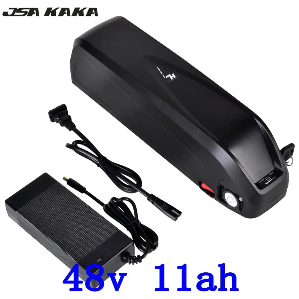 Buy BMP 48V 11AH 5V USB E-bike e bike Down tube Haillong Lithium ion Li-ion Battery 48V 500W 750W Electric bike with 20A BMS +2A charger 