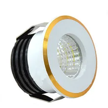 3 Вт мини Cob Светодиодный точечный потолочный светильник H27* D37mm AC85-265V встраиваемый потолочный светильник