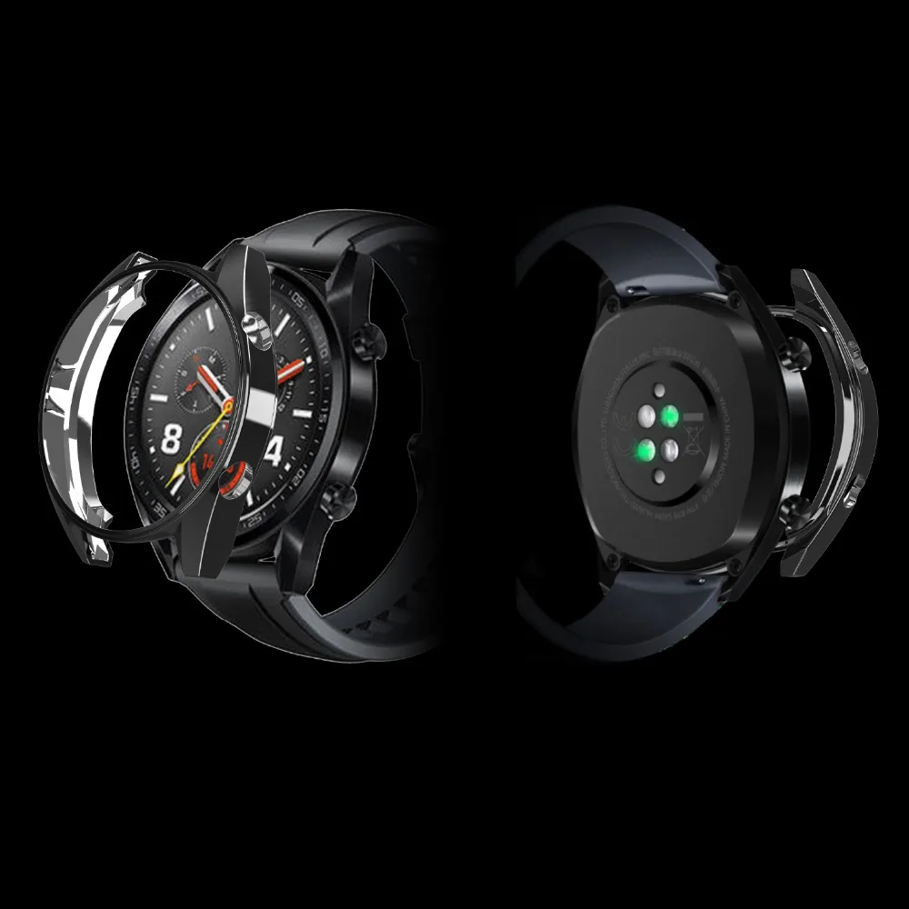 Huawei watch GT чехол для huawei watch gt strap Обложка мягкая TPU покрытием все вокруг защитный чехол Smartwatch аксессуары M25