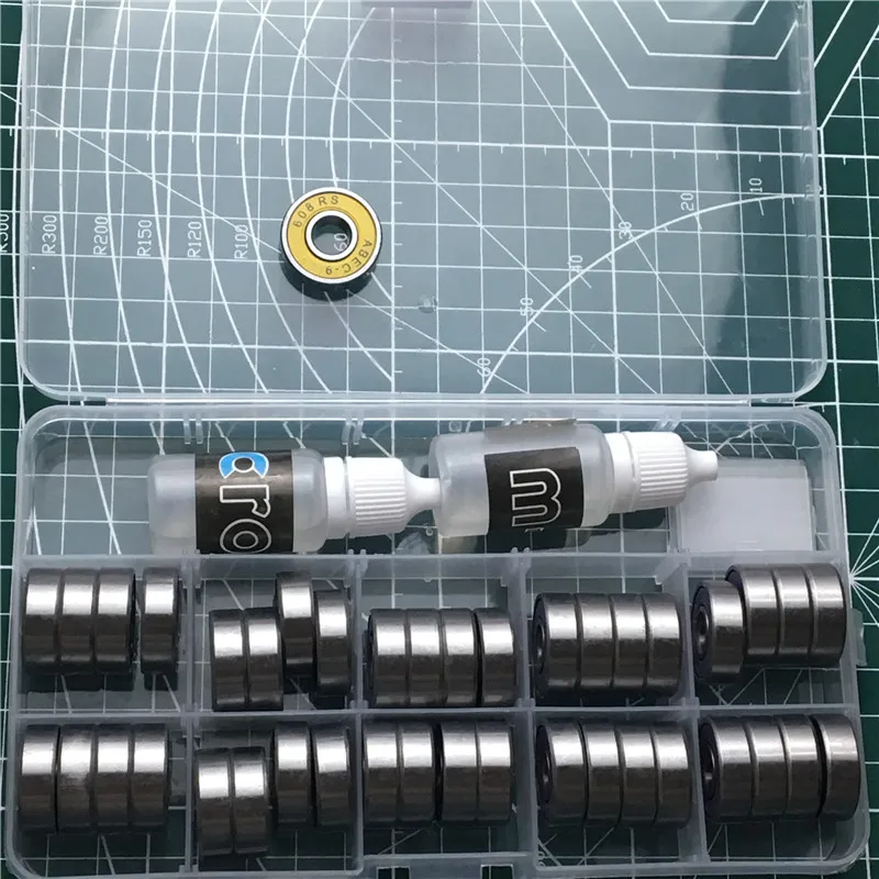 50 шт./лот 608 ZZ 608-2RS ABEC-7 8X22X7 608Z миниатюрный радиальный шарикоподшипник с глубоким