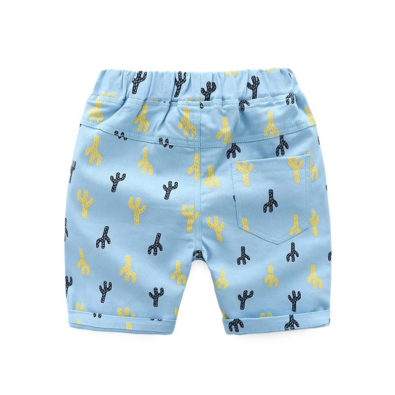 Де персик 2018 летние хлопковые для маленьких мальчиков Рубашки домашние брюки Дети Пляжные шорты Детская одежда мальчиков короткие штаны
