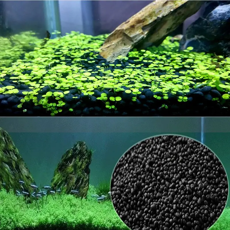 

Fish Tank Safe Non-toxic Long Fertility Substrate Black Aquarium Substrate Water Plants Aquarium Gravel Aquarium Accessories