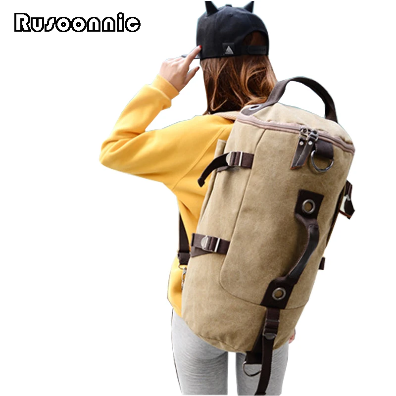

Rusoonnic Backpack Large Capacity Canvas Travel Bag Mountaineering Backpacks Mochila Feminina Bagpack Bags For Women 2018