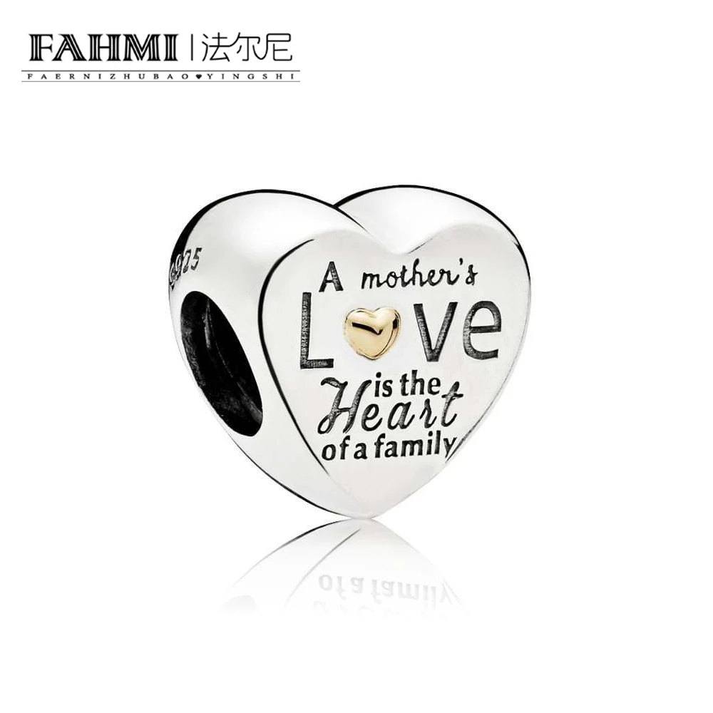 

FAHMI 100% 925 Sterling Silver 1:1 Authentic 796265 14K Heart of the Family Charm Bracelet Original Women Jewelry