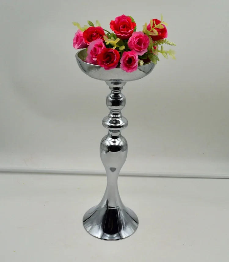 38/50cm tall silver flower vase /flower european style wedding decoration furnishing articles