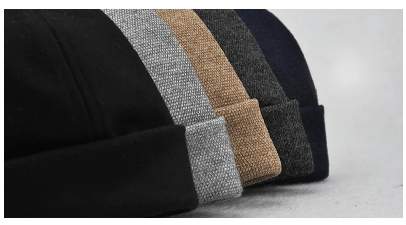 [JAMONT] повседневные мужские шапки бини Skullcap Твердые хлопковые шапочки модные кепки Новые портативные Casquette Miki Hat