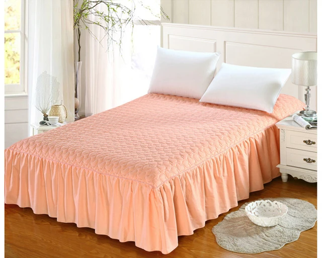 Thicker Mattress Cover Bedspreads Cotton Thick Add Quilted Bed Thicker Mattress Cover Bedspreads Cotton Thick Add Quilted Bed Skirt Non Slip Elastic