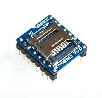

5pcs/lot WTV020-SD Voice Module SD Card Voice Module Game Machine Voice Module MP3 Module For Arduino