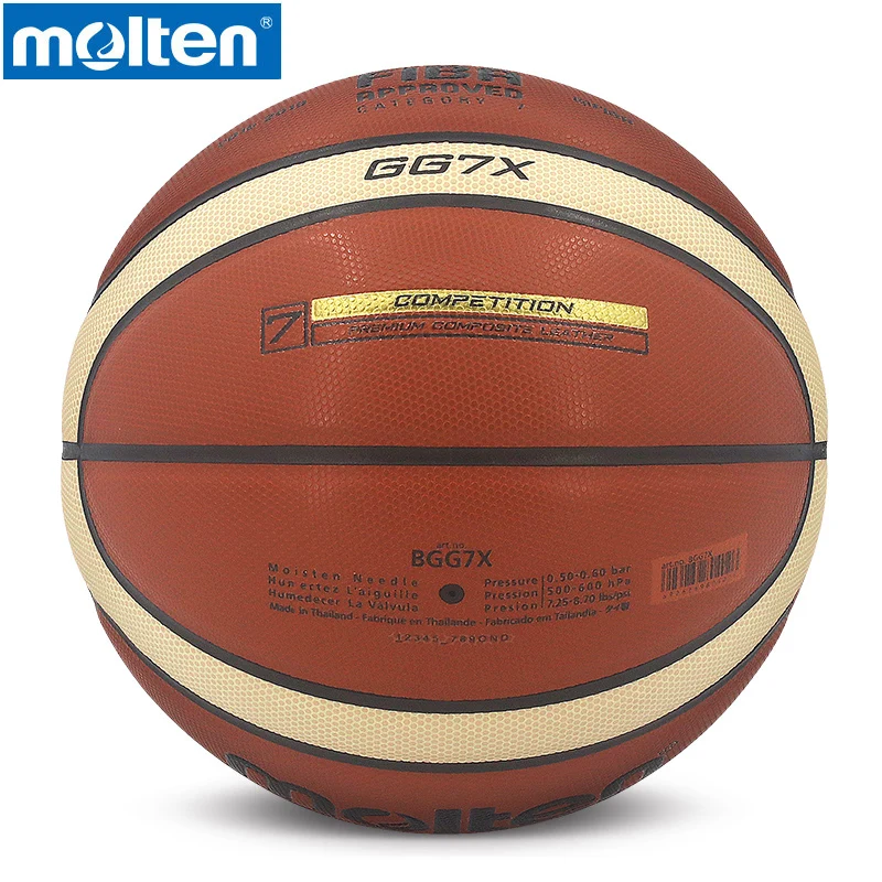 Баскетбольный Мяч molten GG7X, бренд, высокое качество, настоящий баскетбольный мяч из расплавленного полиуретана, Официальный баскетбольный мяч, Размер 7