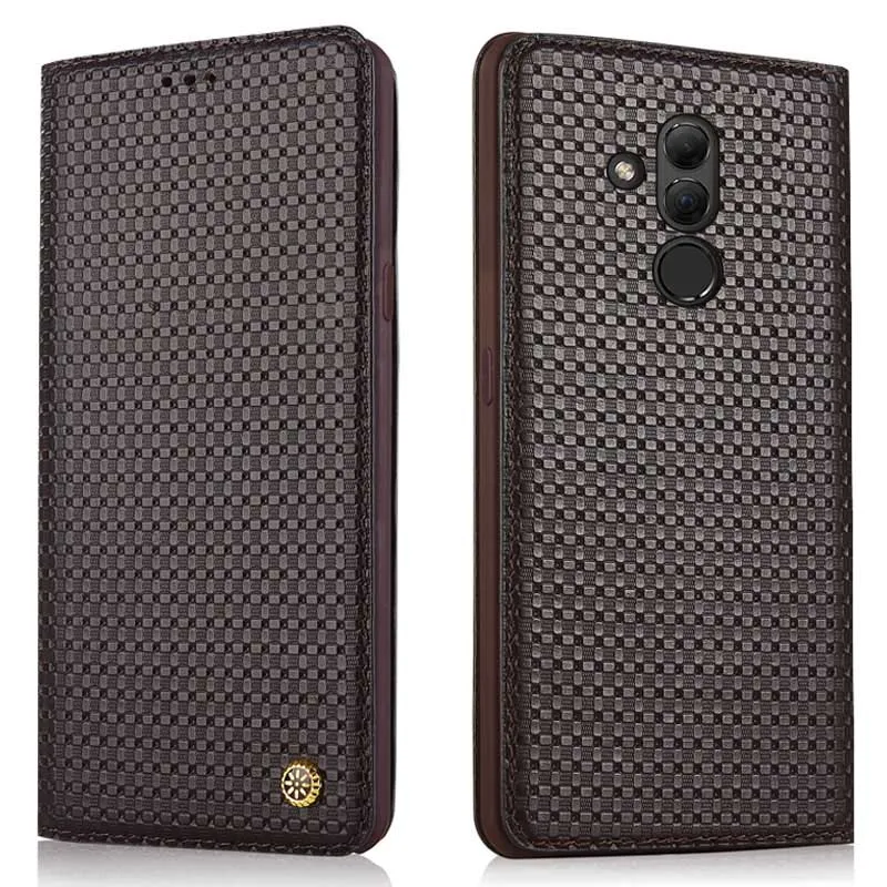 

Nefeilike Luxury Huawei mate 20 lite Genuine Leather Flip Case Stand Book Case For Huawei maimang 7 Cover Coque Phone Bags