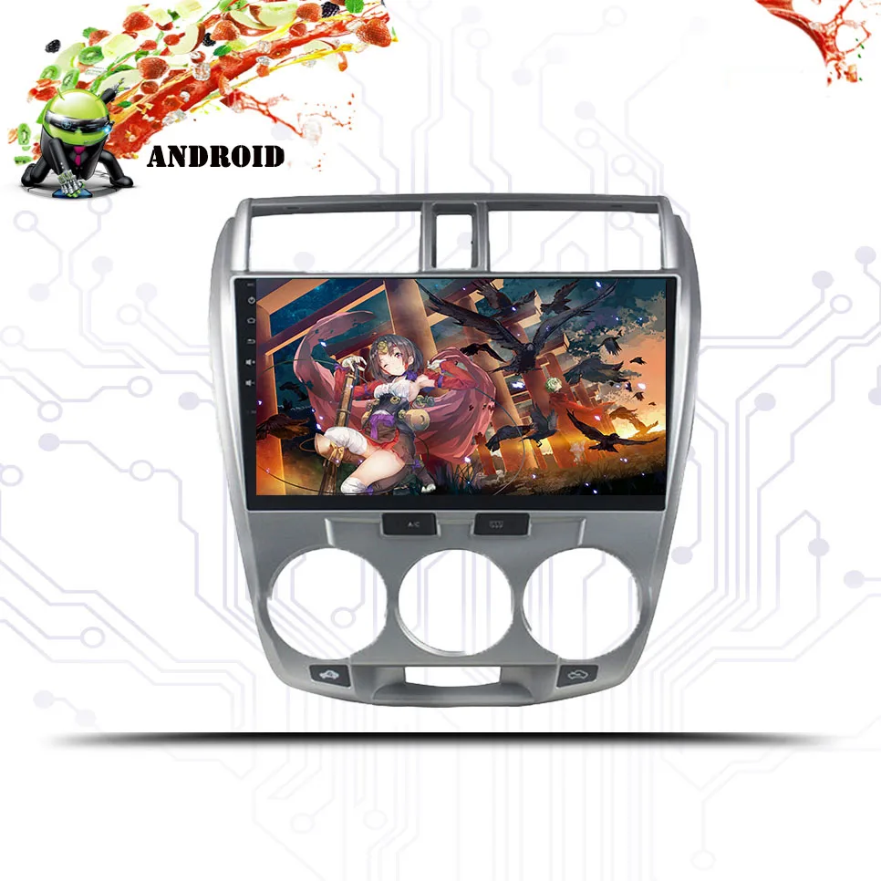 Perfect 4G android 9.0 car dvd gps player for honda City 2008-2013 with radio gps navigation support steering wheel Stereo Bluetooth 4 Perfect 4G android 9.0 car dvd gps player for honda City 2008-2013 with radio gps navigation support steering wheel Stereo Bluetooth 4