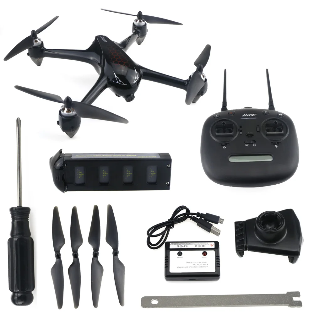 

2.4G GPS Brushless RC Drone with HD 1080P Camera One Key Return RC Quadcopter FPV Waypoint Flight Helicopters Toy RTF