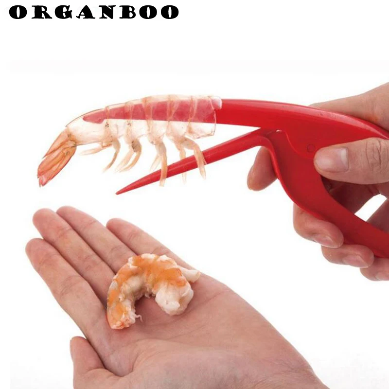 

1PC Universal Plastic Portable Prawn Peeler Shrimp Deveiner Peel Device Convenient New Useful Kitchen Gadgets