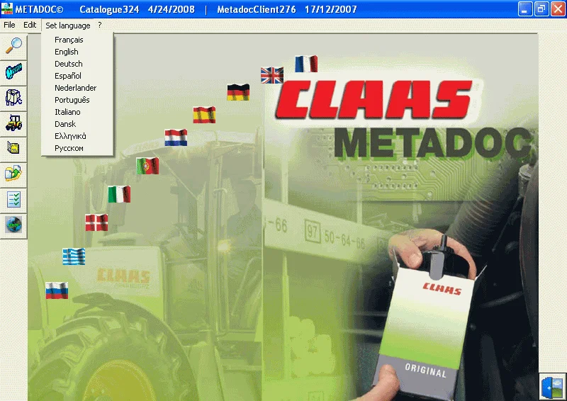 

For Claas Metadoc v3.24
