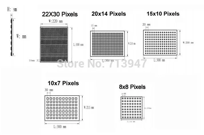 1X высокое качество SK9822 RGB полноцветный гибкий светодиодный матричный дисплей 64/70/150/280/660 светодиодный цифровой дисплей экрана бесплатно