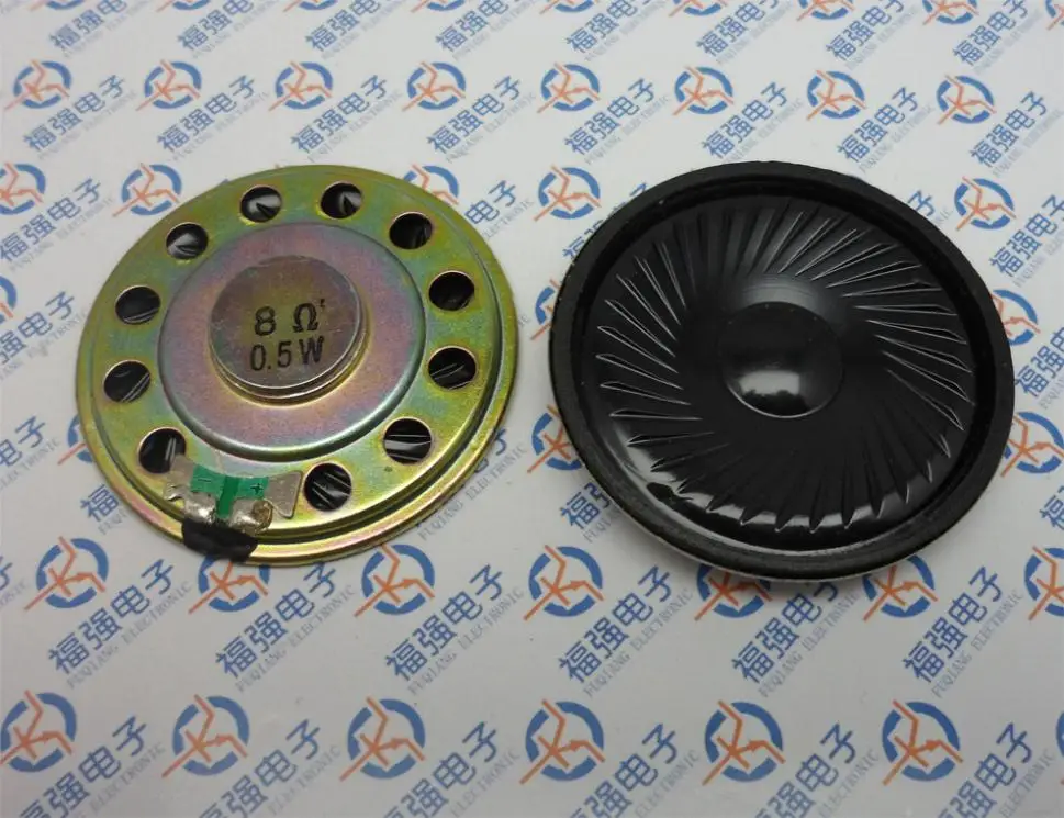 

1pcs/lot Ultra-thin speaker 8R/8Euro 0.5W 8R0.5W 3.6CM diameter 36MM thickness 5mm