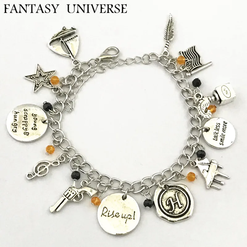 FANTASY UNIVERSE Бесплатная доставка 20 шт много Гамильтон Шарм браслет BKSLJOHN03|charm bracelet|a