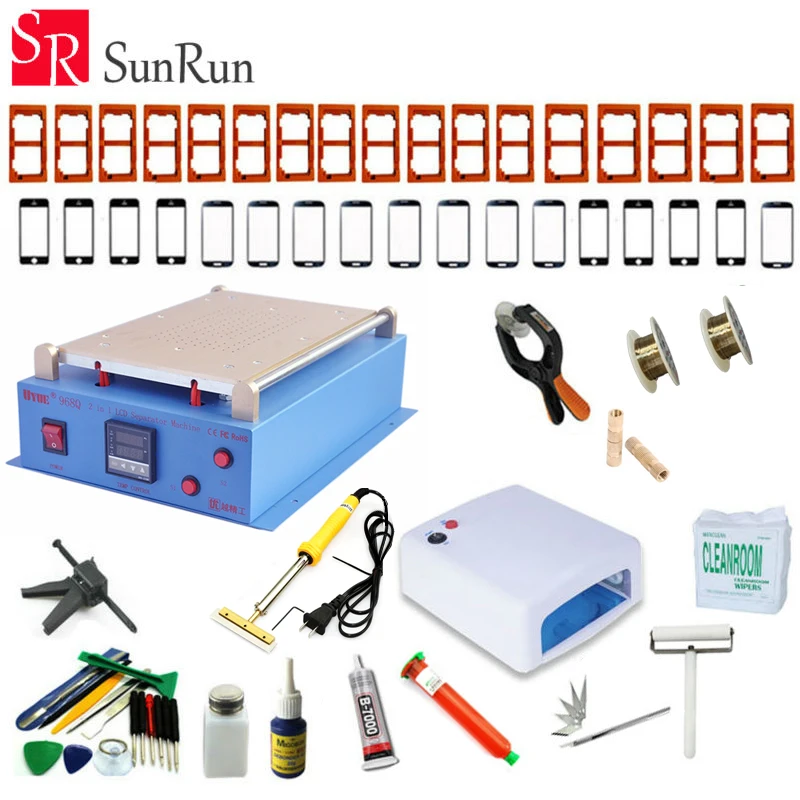 Full Set Built-in Vacuum Pump 13 inch for iPad for phone Glass LCD Separator Split Screen Repair Machine for Samsung Tablet PC