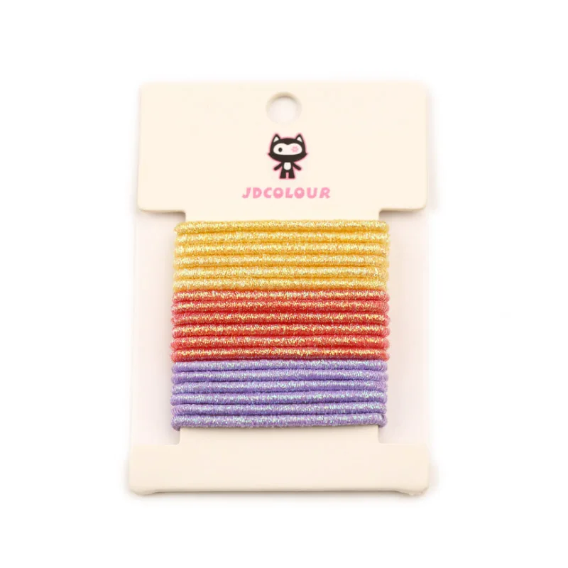 Hot 18PCS/Set New Korean high elastic rubber band for kids hair rope candy color children hair ring