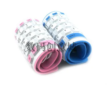 

Colorful 88-Key USB Flexible Soft Waterproof Roll-Up Silicone Keyboard For PC Laptop Notebook computer High Quality