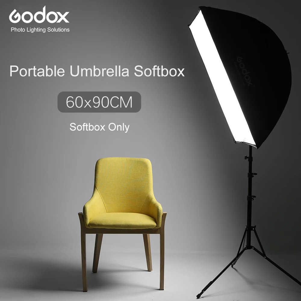 고독스 휴대용 60 * 90cm 24인치 * 35인치 우산형 포토 소프트박스 반사판 (플래시, 스피드라이트, 스튜디오 사진 촬영용)
