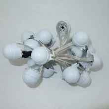 Акция! 20 штук WS2811 3 светодиоды Pixel Светодиодный модуль rgb, молочный Обложка, dc12v, 30 мм диаметр; С прозрачный провод