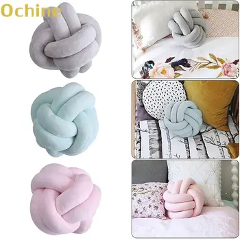 

Creative Knot Ball Pillow Cushion Sofa Lumbar Pillow Chair Back Cushion Car Household Throw Pillow Decoration Baby Sleeping Toys