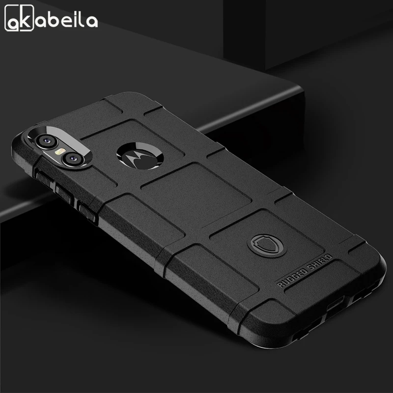 

AKABEILA Silicone Case For Motorola One Cases Rubber Armor Shock-Proof Fundas For Moto P30 Play P30 Note One Power Cover Fundas