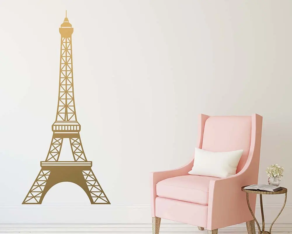 Eiffel Tower Vinyl Wall Stickers Wall Decor For Living Room Bedroom Decoration Removable Wall Decals wallstickers