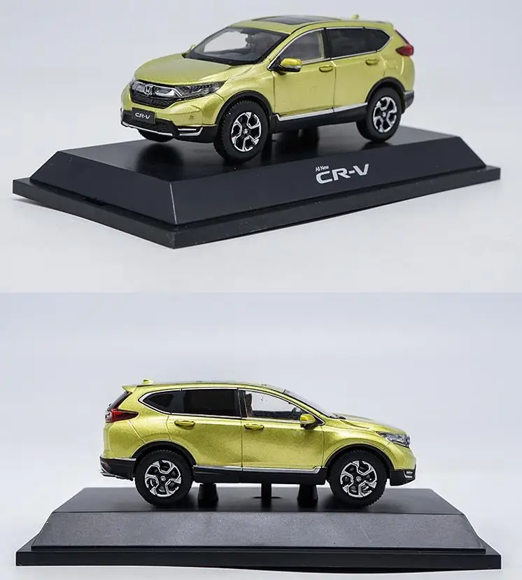 1:43 Масштаб сплава Модель автомобиля игрушки, высокая имитация Honda CRV, Коллекция игрушечных автомобилей - Цвет: Зеленый