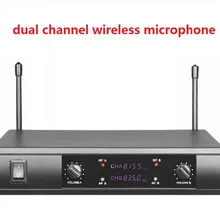 Двойной беспроводной микрофон профессиональный_ беспроводной караоке микрофон системы