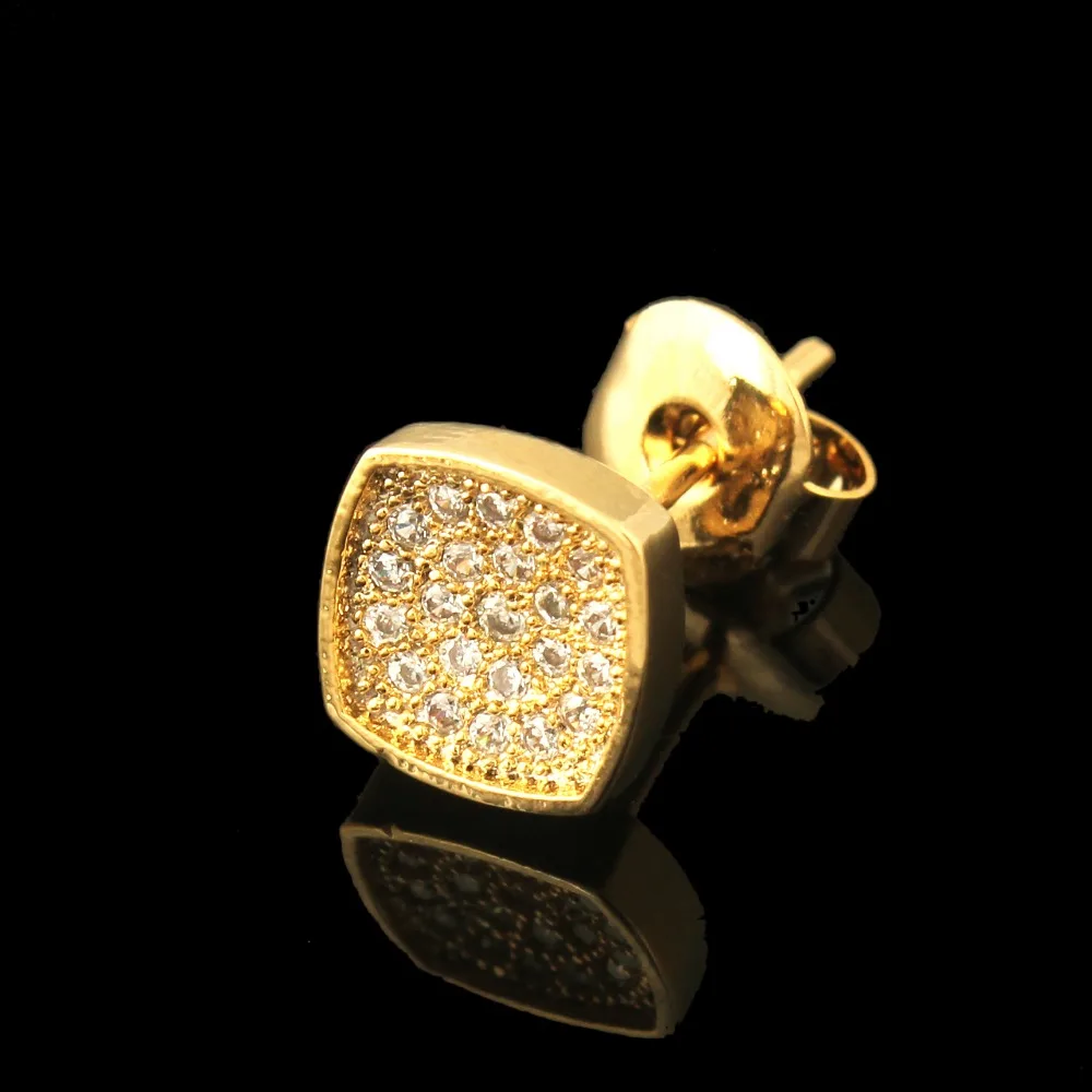 Fashion earrings wholesale copper plating gold inlaid exquisite women