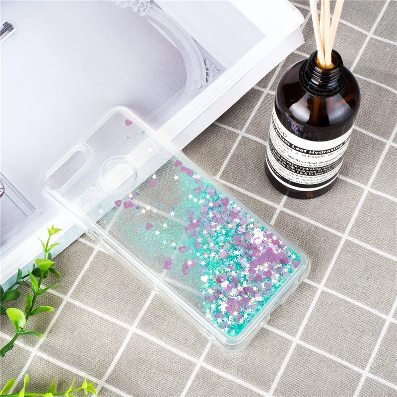 

Glitter Flowing Liquid Case For Huawei Honor 9 Lite case Quicksand Dynamic Silicone phone case cover For Huawei Honor 9 lite
