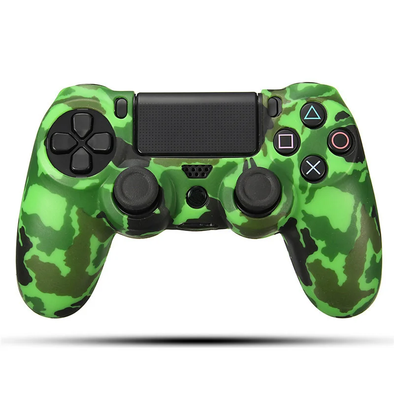 Прочный для PS4 геймпад наклейка камуфляж сцепление чехол силиконовая резина мягкая кожа протектор для Playstation 4 для Dualshock 4