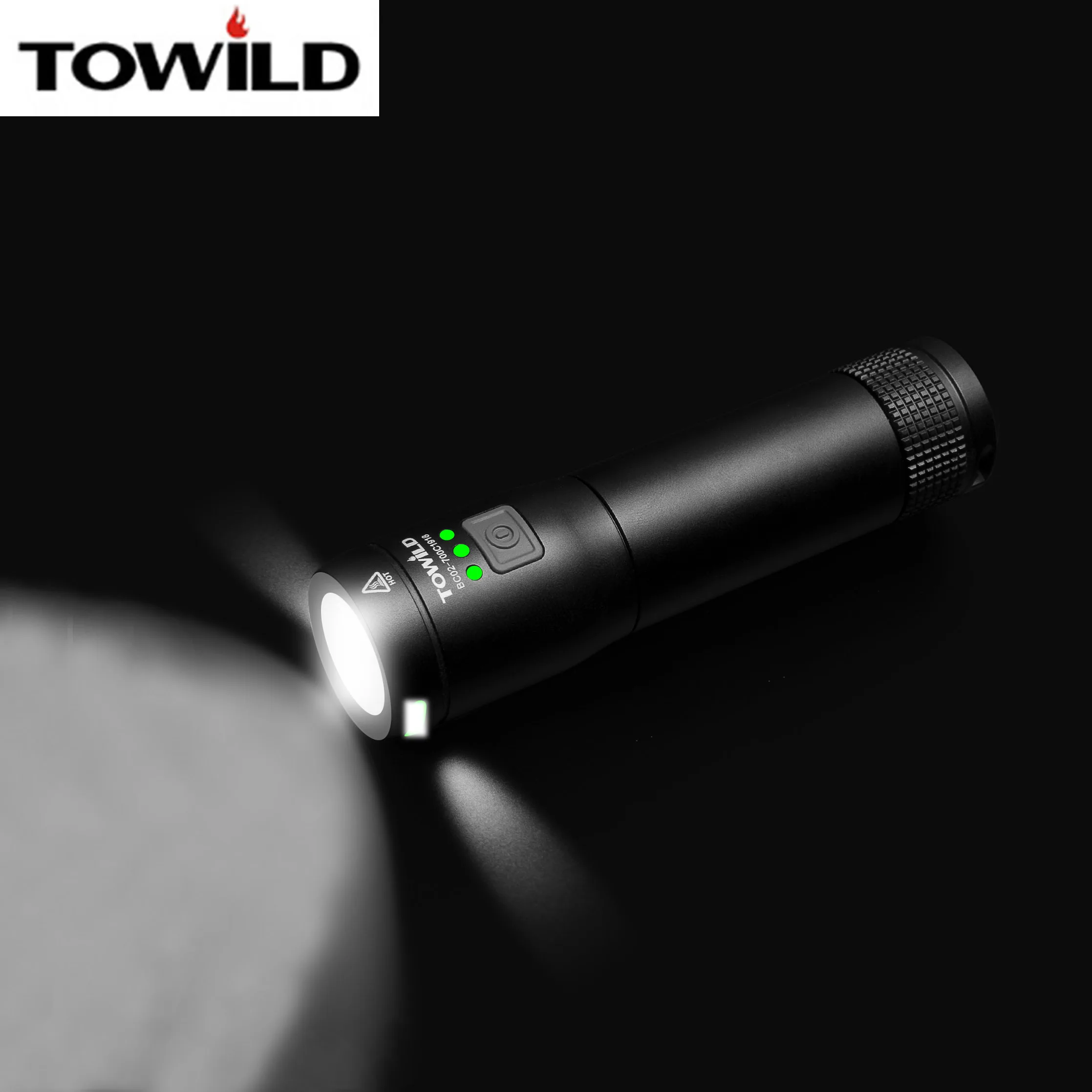 

TOWILD Professional 700 Lumens Bicycle Light Side Warning IPX6 Waterproof USB Rechargeable Bike Light Flashlight Accessories