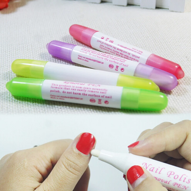 

1pcs Nail Polish Remover Pen Corrector Replacement Tips Convenient Nail Corrector Pen Clean Mistakes Refillable Tools