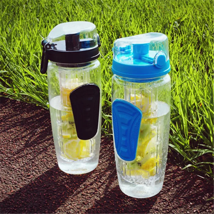 

950ml Large Capacity Fruit Infuser Juice Shaker Bottle Tritan Sports Water Bottle Portable Gym Outdoor Camping Bottles BPA Free