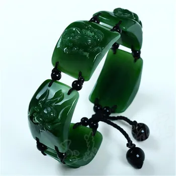 

Hetian yu bracelet Wudu Mens natural jewelry bracelet/